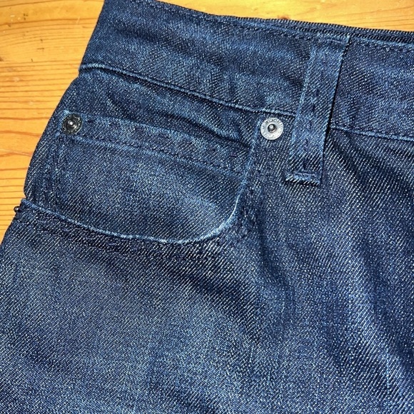 St. John Sport Dark Denim High-Rise Jeans 2 - Picture 6 of 10